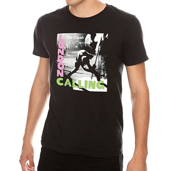 The Clash Smashing Guitar London is Calling punk rock Official T-Shirt XL NWT - Picture 1 of 5